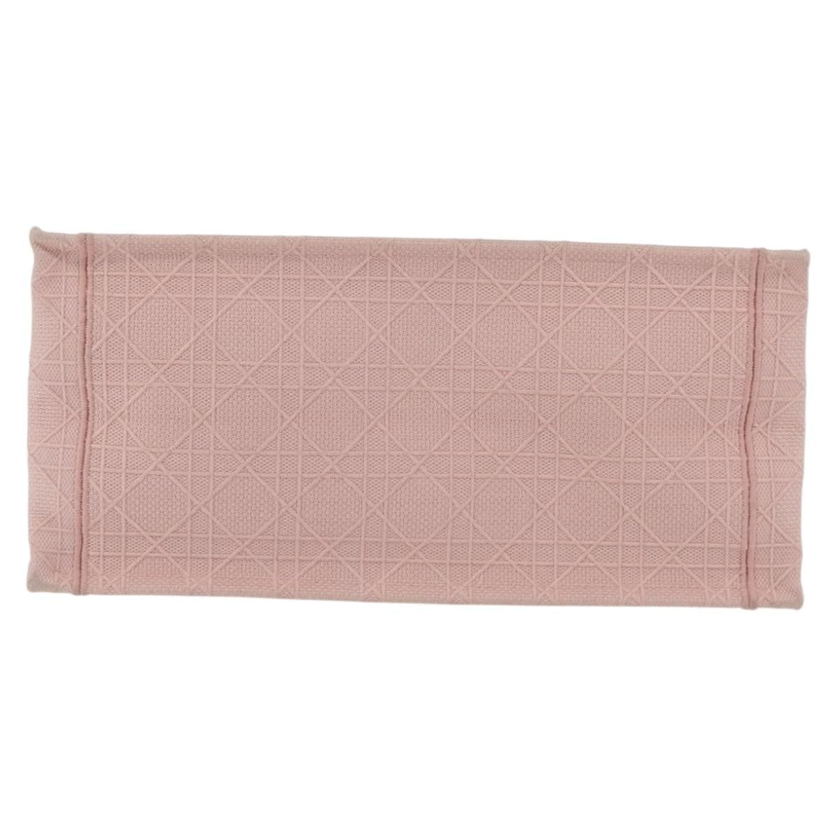 Christian Dior Book Cannage Embroidered Canvas, Pink, Canvas, Tote Bag