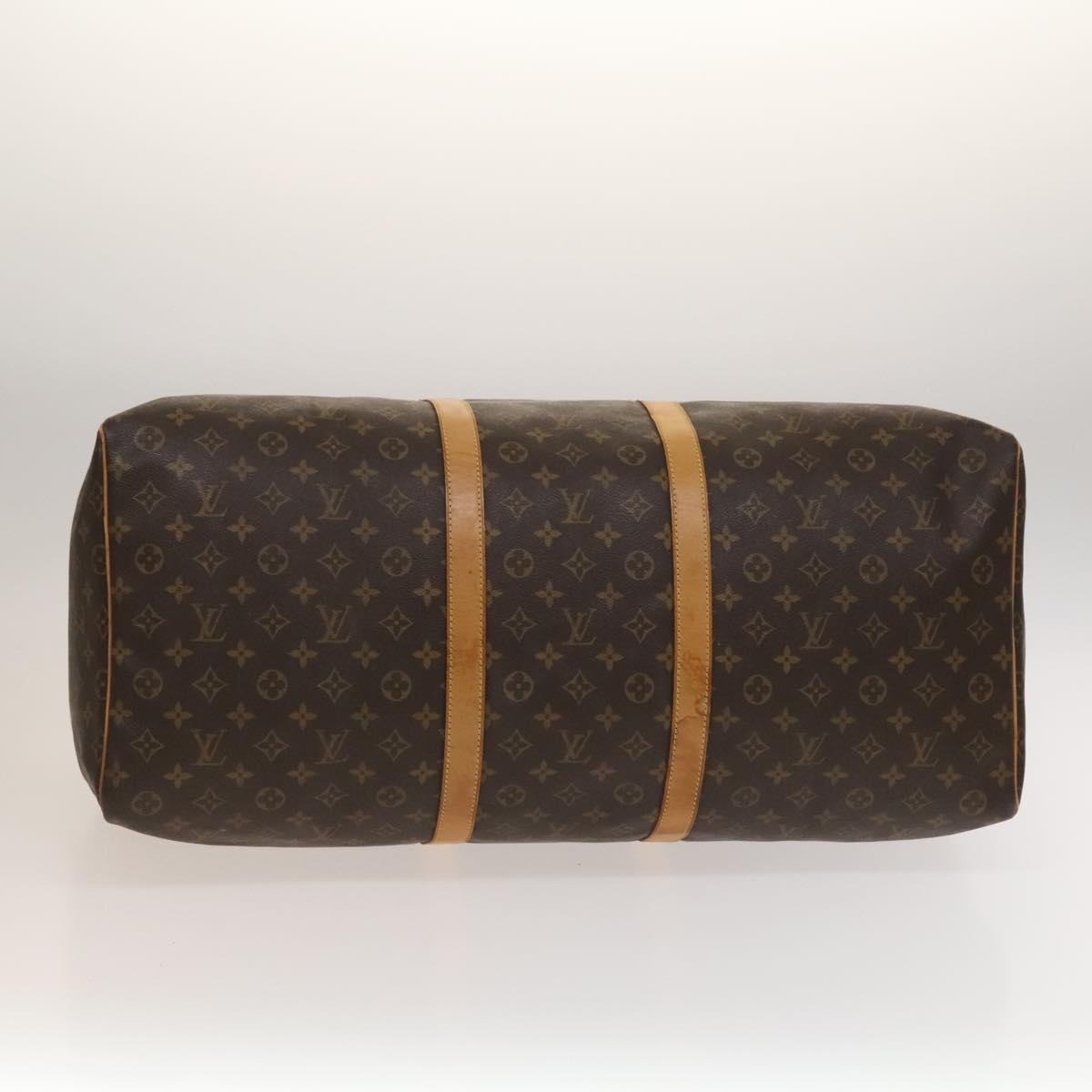 Louis Vuitton Keepall Bag Monogram Canvas, BROWN, CANVAS, Travel bag
