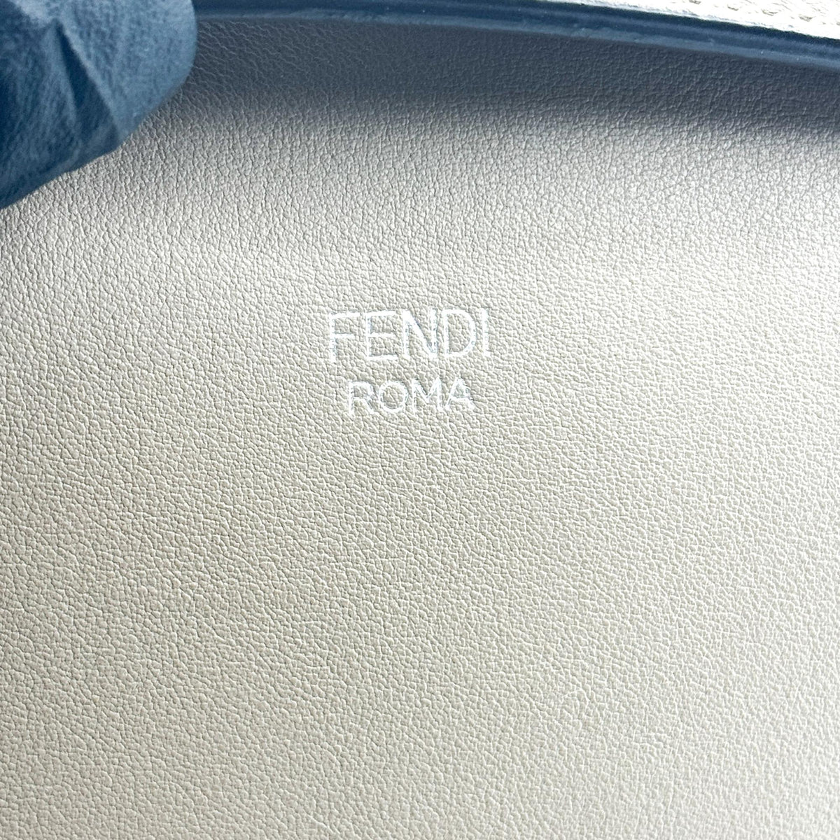 Fendi By The Way Satchel Calfskin, Gray, Calfskin, Handbag