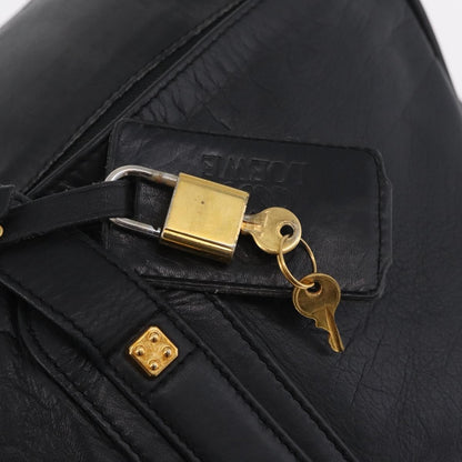 Loewe Travel Line Boston, Black, Leather, Travel Bag
