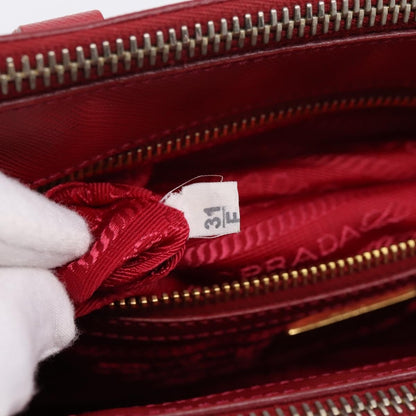 Prada Galleria  Strap Leather, Red, Leather, Handbag