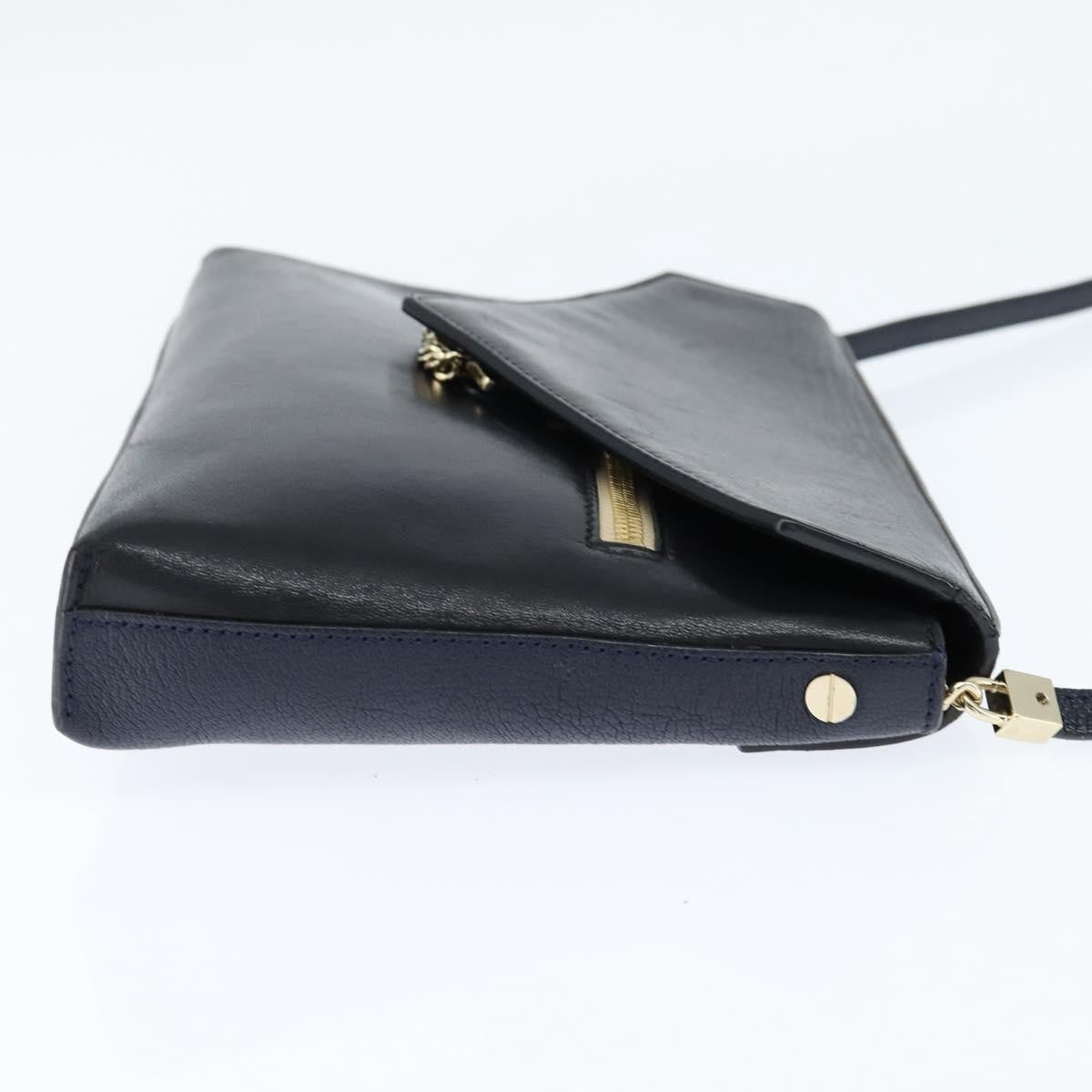 Chloe Sally Leather, Navy, Leather, Shoulder Bag