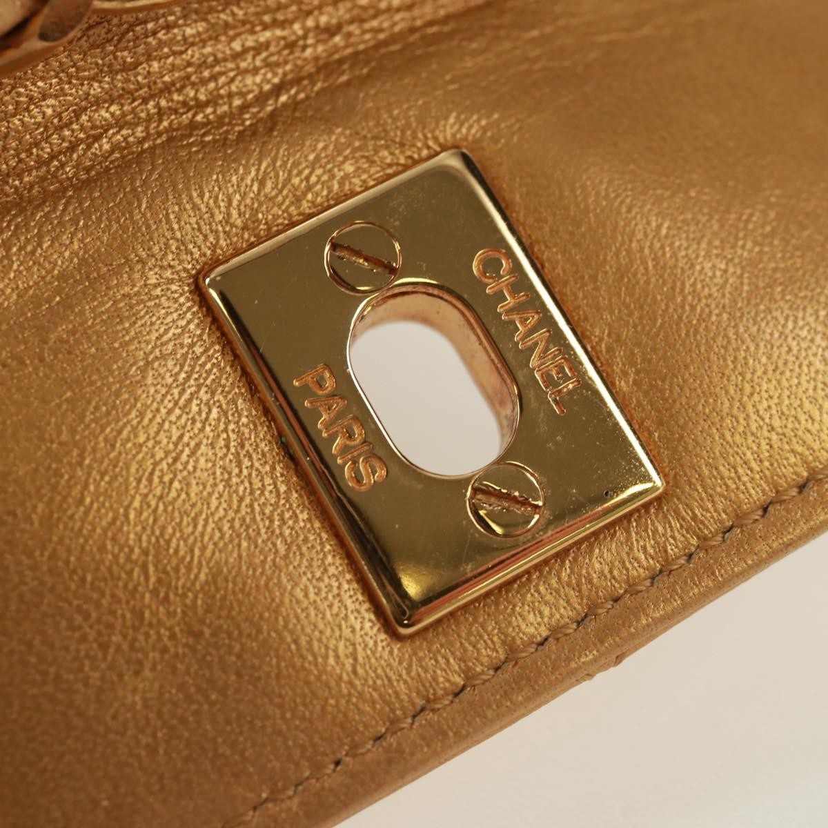 Chanel Classic Flap Charm Chain Belt Quilted Caviar, Gold, Leather, Handbag