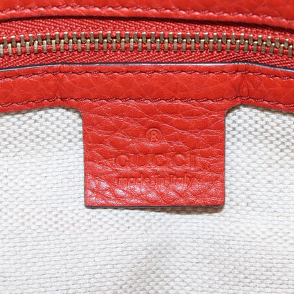Gucci Soho Convertible Soft Top Handle Leather, Orange, Leather, Handbag
