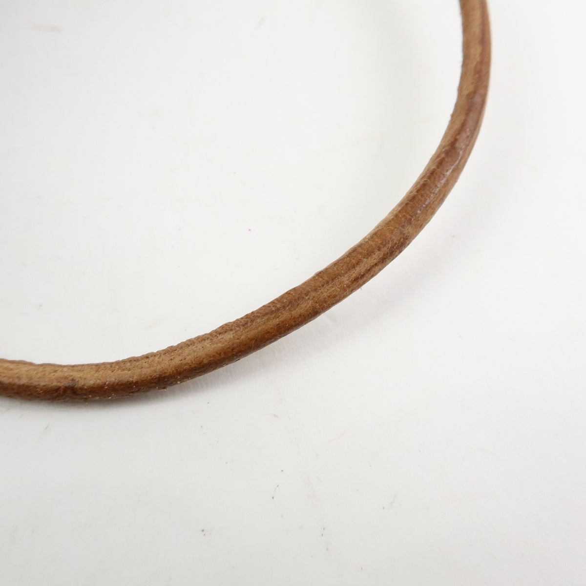 Hermes Jumbo Hook Choker Woven Leather and Metal, Brown, Leather, Necklace