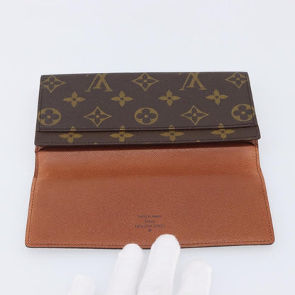 Louis Vuitton Long Macassar Monogram Canvas, Brown, Canvas, Wallet