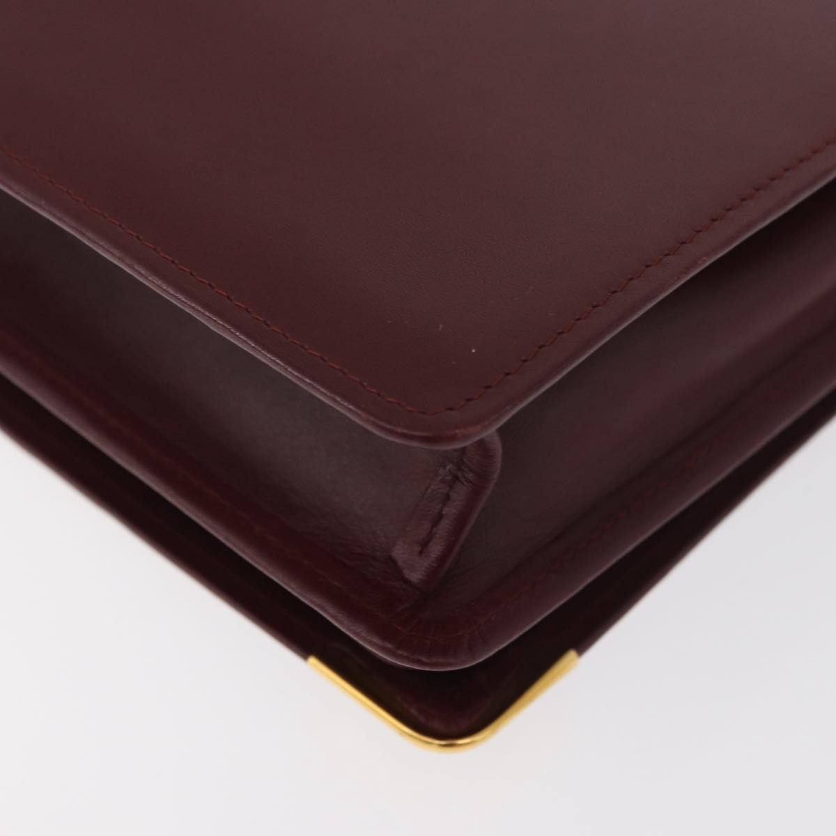Cartier Must de Cartier Clutch Leather, Burgundy, Leather, Clutch