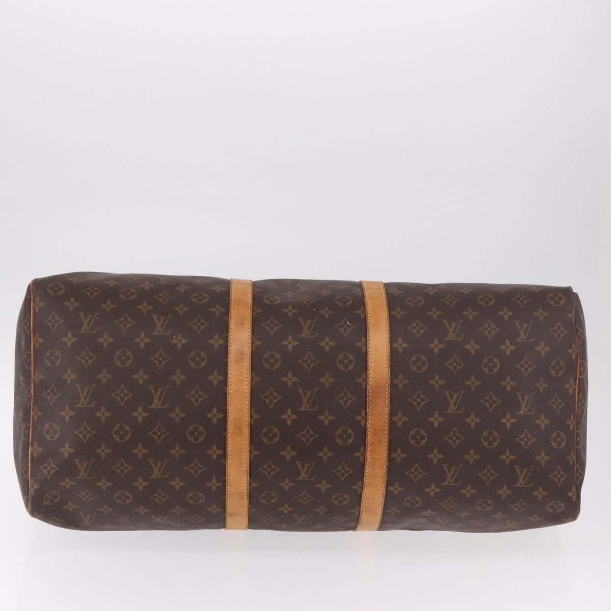 Louis Vuitton Keepall Monogram, Brown, Canvas, Travel Bag