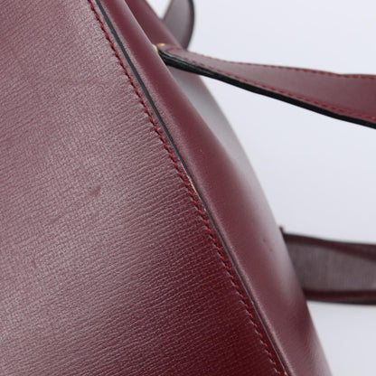 Cartier Must de cartier Leather, Burgundy, Leather, Shoulder Bag