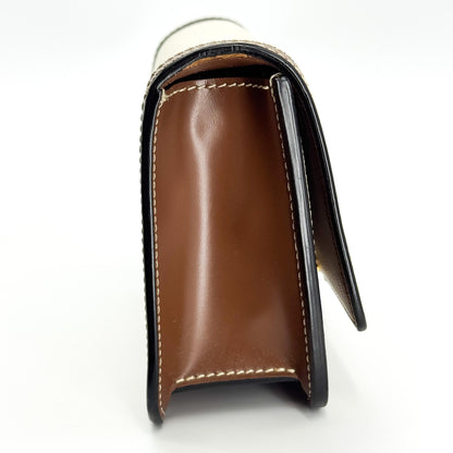Burberry TB Shoulder Bag Canvas, Brown, Other, Shoulder Bag