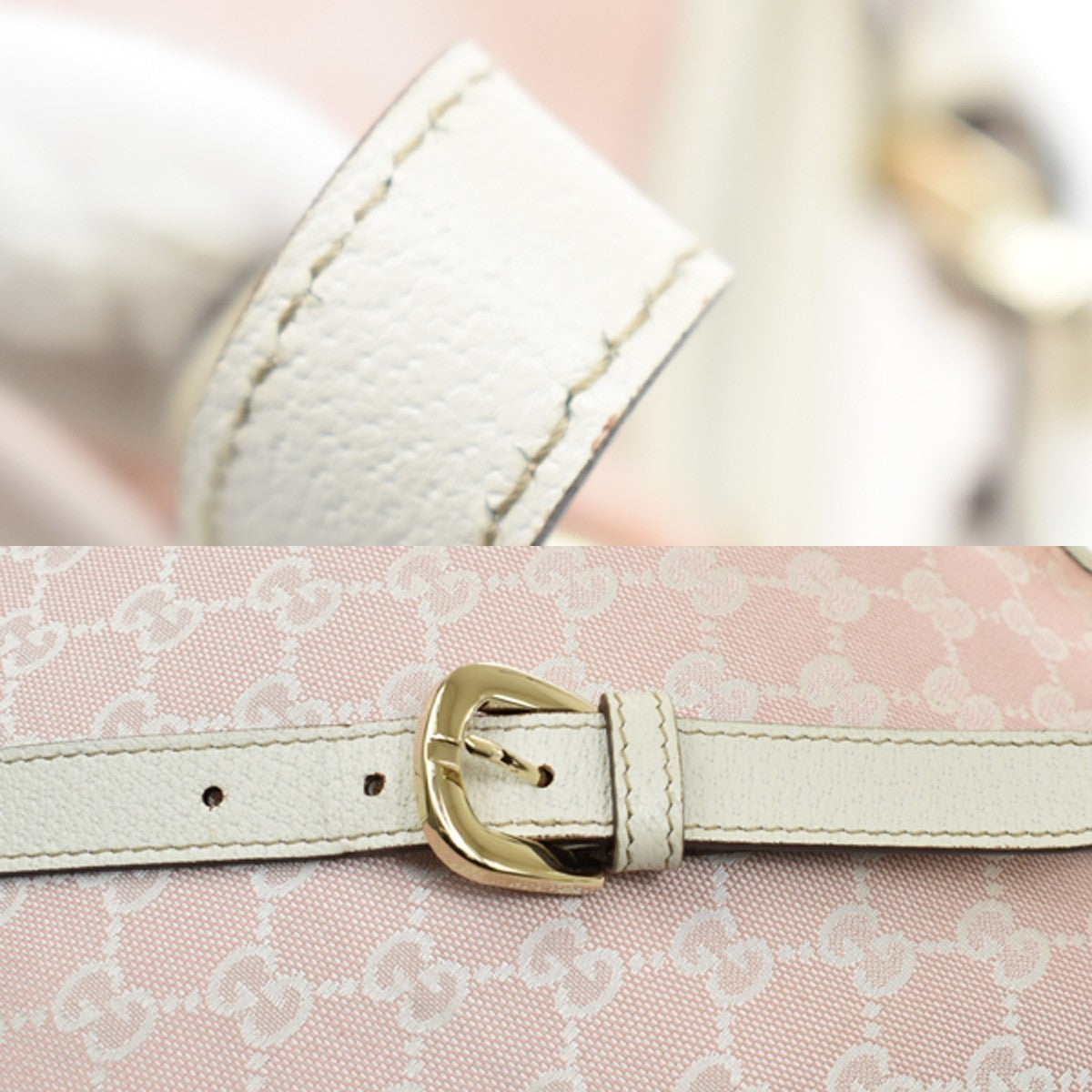 Gucci Abbey D-Ring Messenger GG Canvas, Pink, Canvas, Handbag