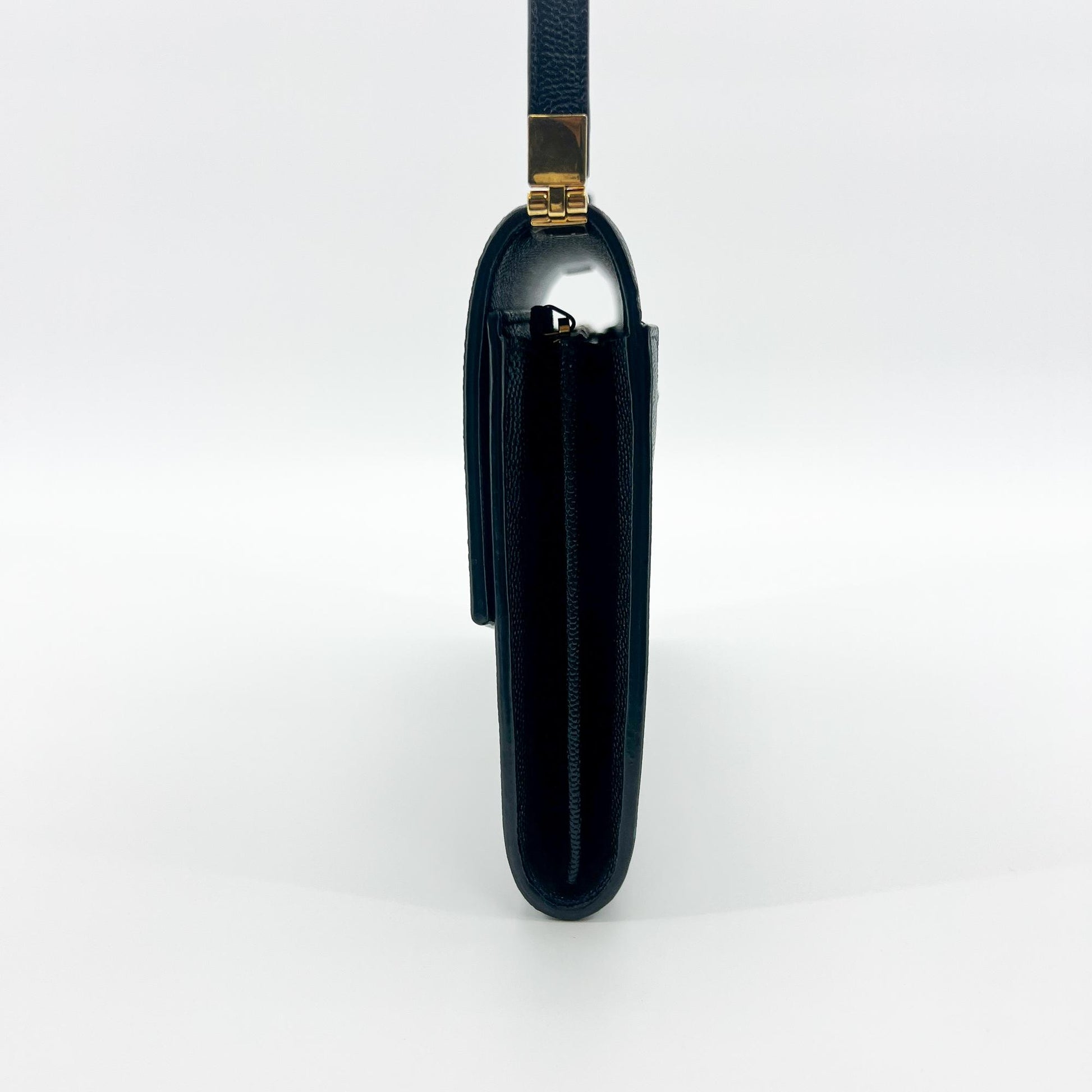 Saint Laurent Uptown Crossbody Bag Leather, Black, Leather, Crossbody Bag