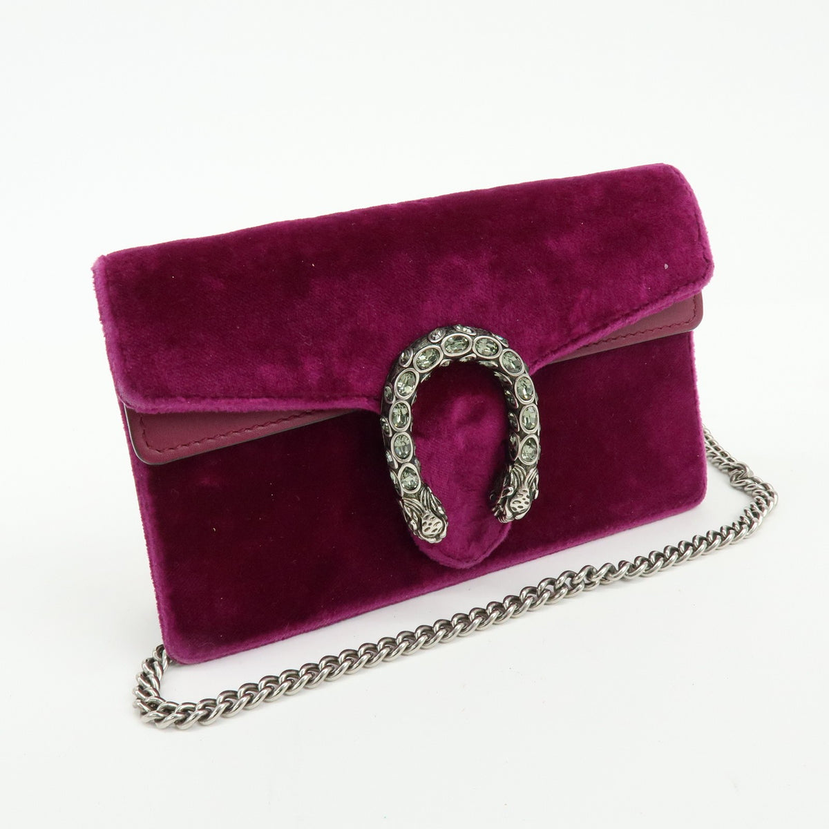 Gucci Dionysus Velvet, Purple, Velvet, Handbag