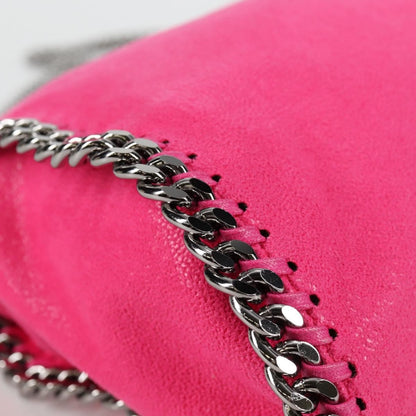 Stella McCartney Falabella Fold Over Suede, Pink, Suede, Shoulder Bag