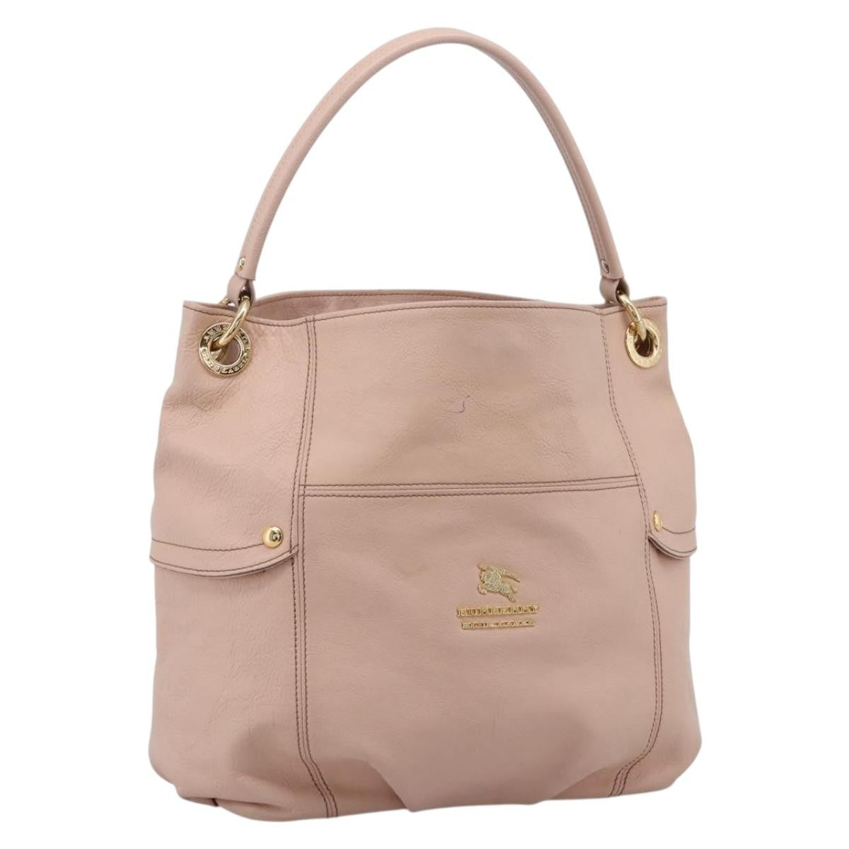 Burberry Blue Label Leather, Pink, Leather, Shoulder Bag