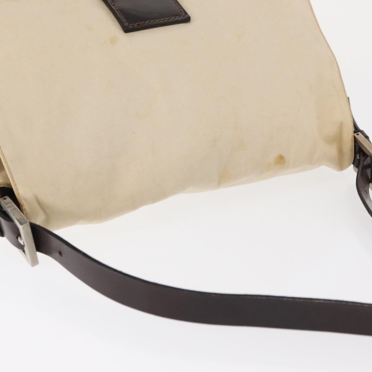 Fendi Fendi mamma baguette monogram, Beige, Canvas, Handbag