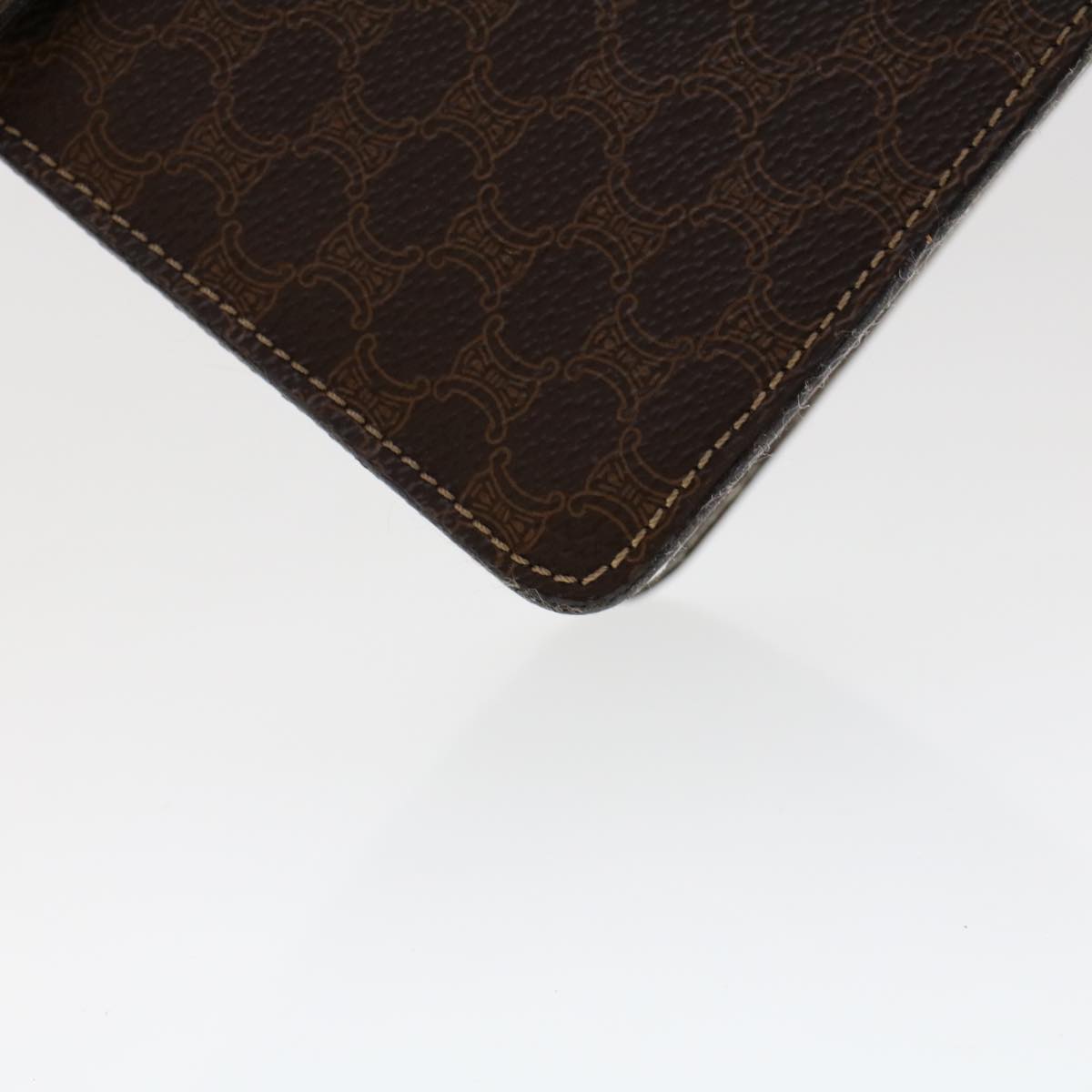 Celine C Macadam Handbag PVC Leather, BROWN, PVC, Handbag