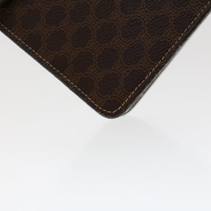 Celine C Macadam Handbag PVC Leather, BROWN, PVC, Handbag