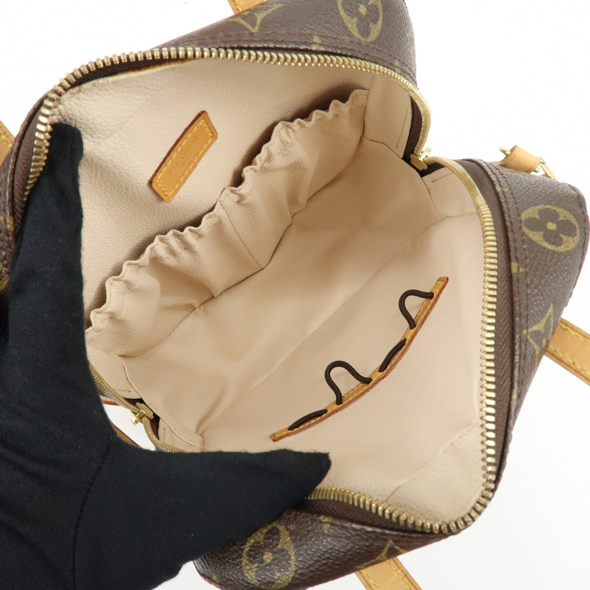 Louis Vuitton Spontini Monogram Canvas, Brown, Canvas, Handbag