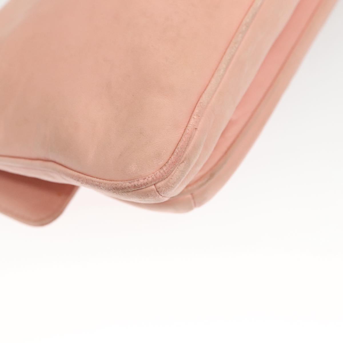 Chanel Mademoiselle Chocolate Bar Clutch Quilted Lambskin, PINK, LEATHER, Shoulder bag