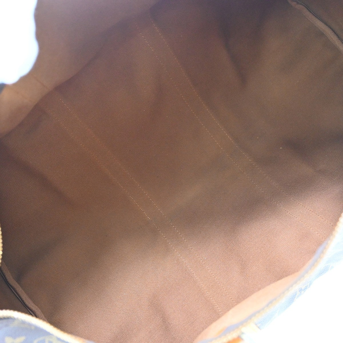 Louis Vuitton Keepall Monogram, Brown, Canvas, Travel Bag