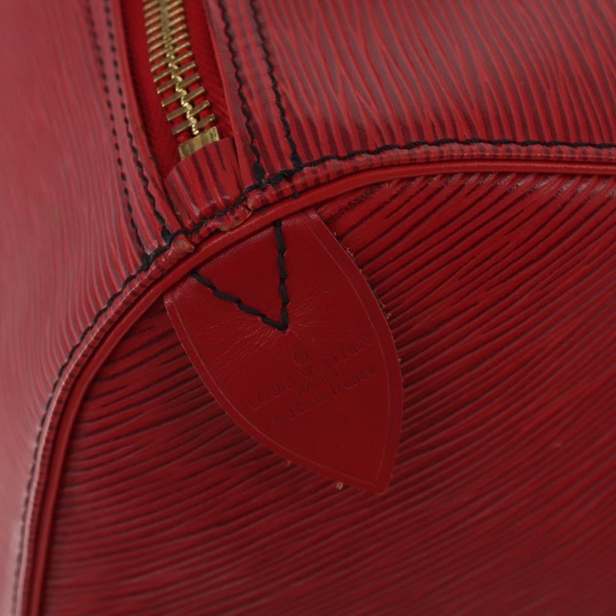 Louis Vuitton Keepall Epi, Red, Leather, Travel Bag