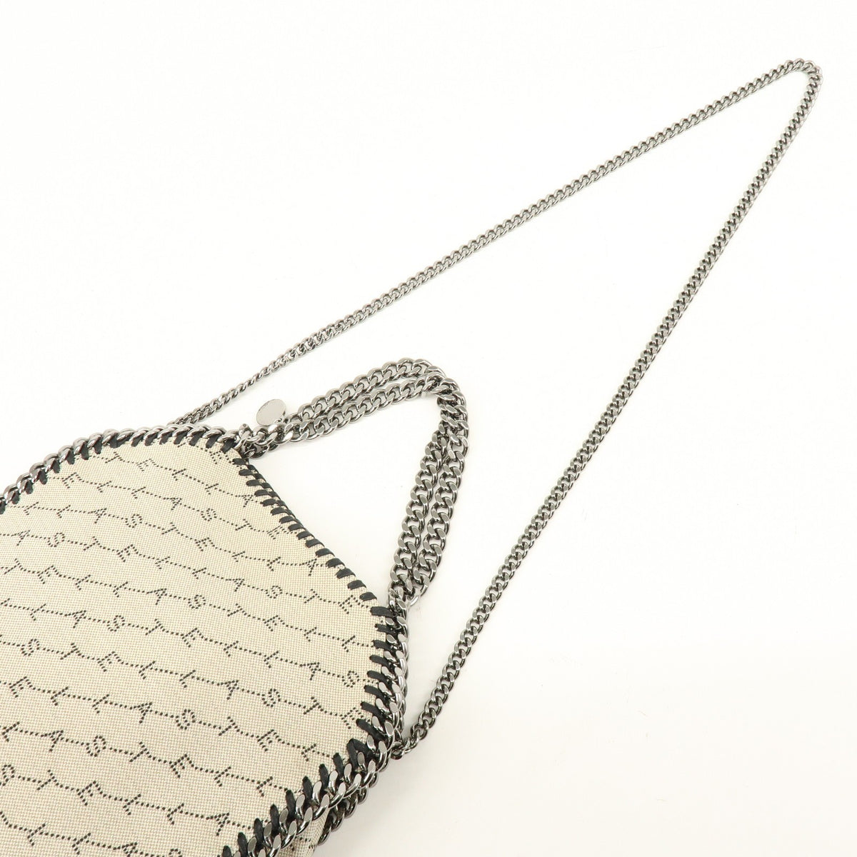 Stella McCartney Falabella Faux Leather, Beige, Canvas, Tote Bag