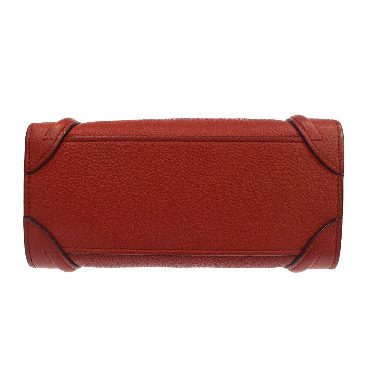 Celine Luggage Grainy Leather, Red, Leather, Handbag