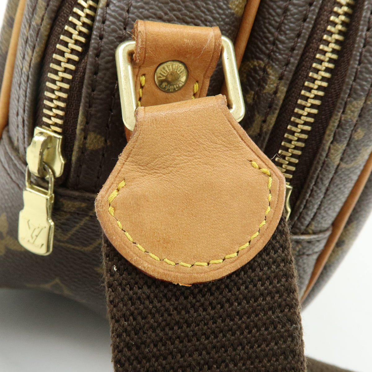 Louis Vuitton Reporter Monogram Canvas, Brown, Canvas, Shoulder Bag