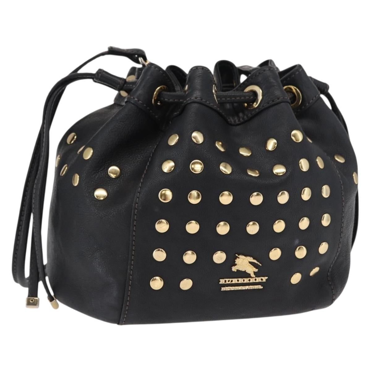 Burberry Blue Label Leather, Black, Leather, Shoulder Bag