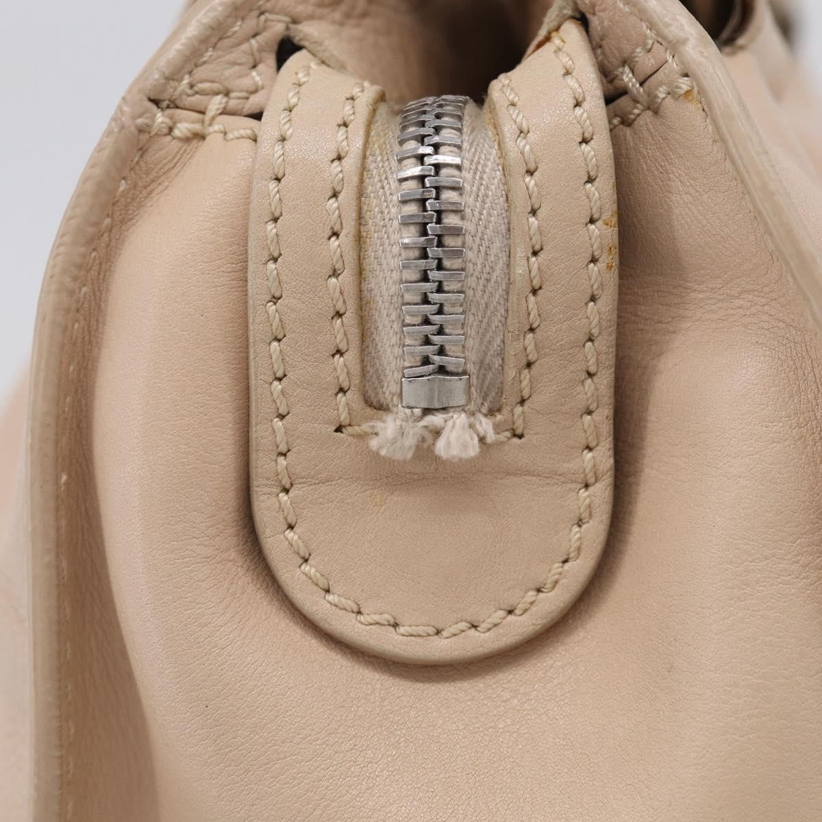 Celine Bittersweet Leather, Beige, Leather, Handbag