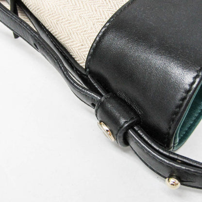 Bvlgari Chandra Canvas, Beige, Canvas, Shoulder Bag