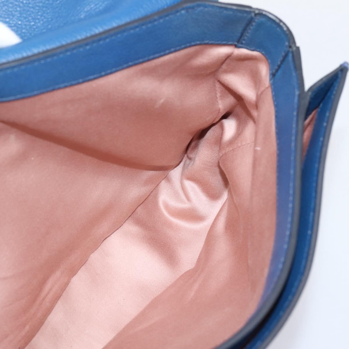 Miu Miu Madras Top Handle Leather, Navy, Leather, Handbag