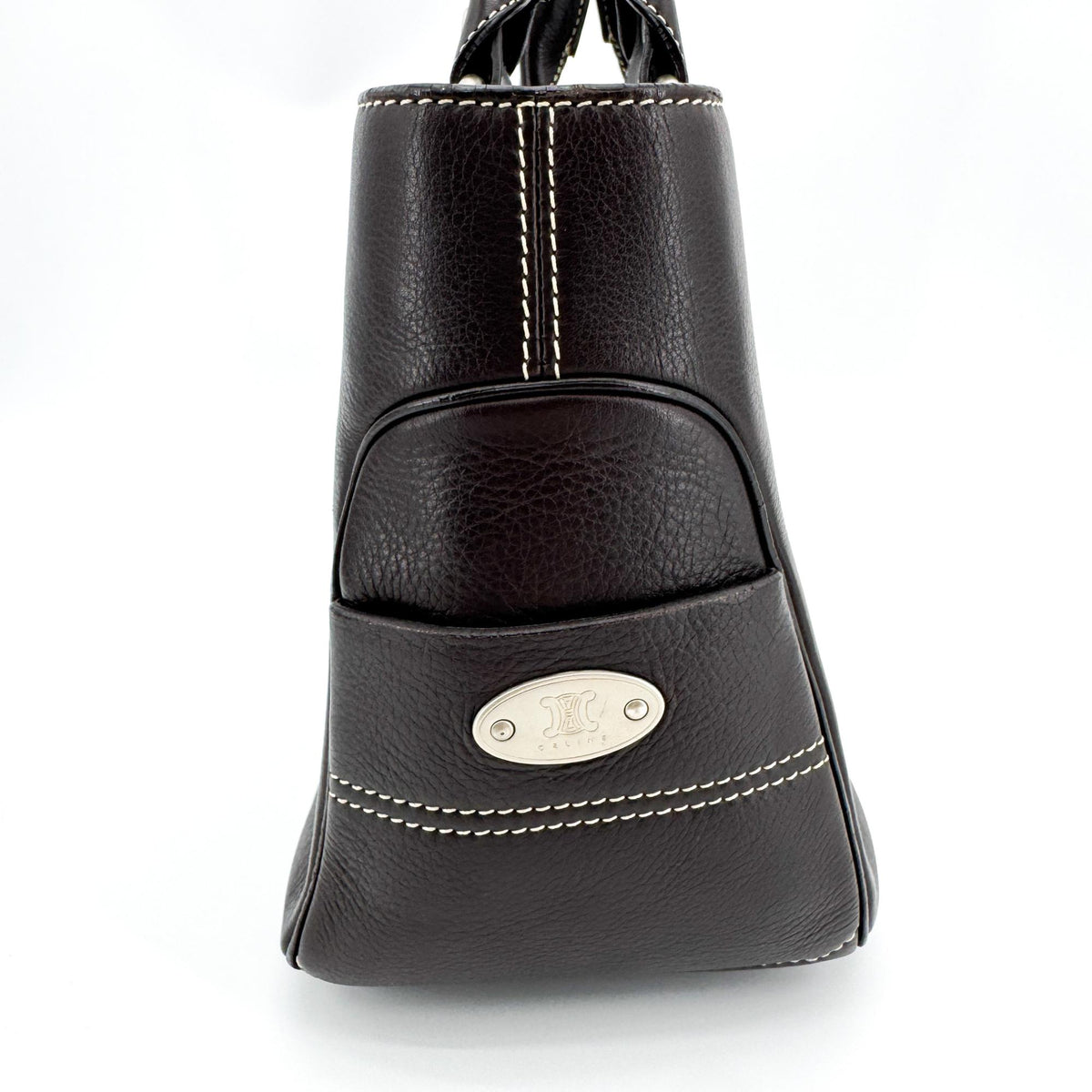 Celine Boogie Calfskin, Black, Leather, Handbag
