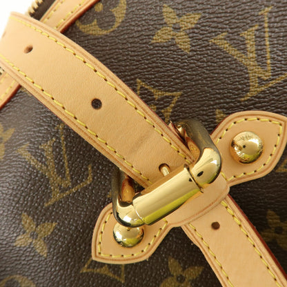 Louis Vuitton Palermo Monogram Canvas, Brown, Canvas, Handbag