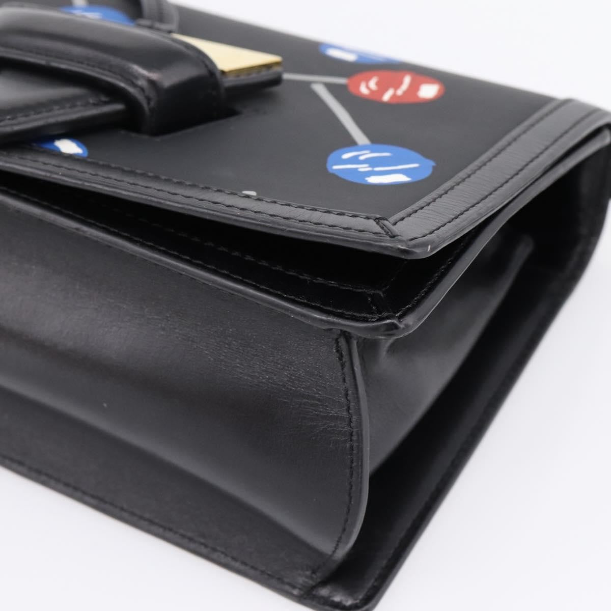 Loewe Barcelona Printed Leather, Black, Leather, Shoulder Bag