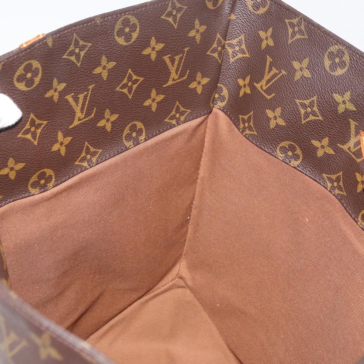 Louis Vuitton Shopping Sac Monogram Canvas, Brown, Canvas, Handbag