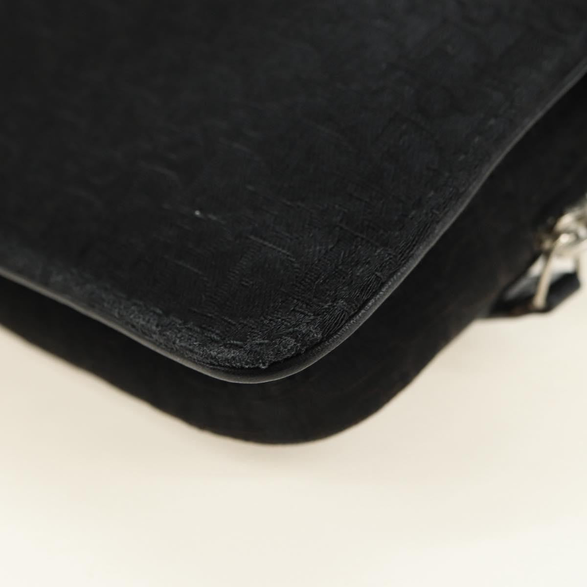 Christian Dior Vintage Street Chic Belt Diorissimo Canvas, Black, Canvas, Handbag