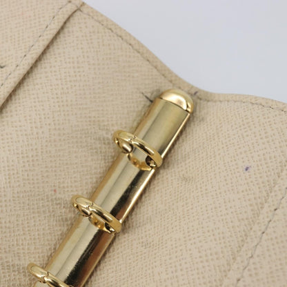 Louis Vuitton Ring Agenda Cover Damier, Beige, Canvas, Briefcase