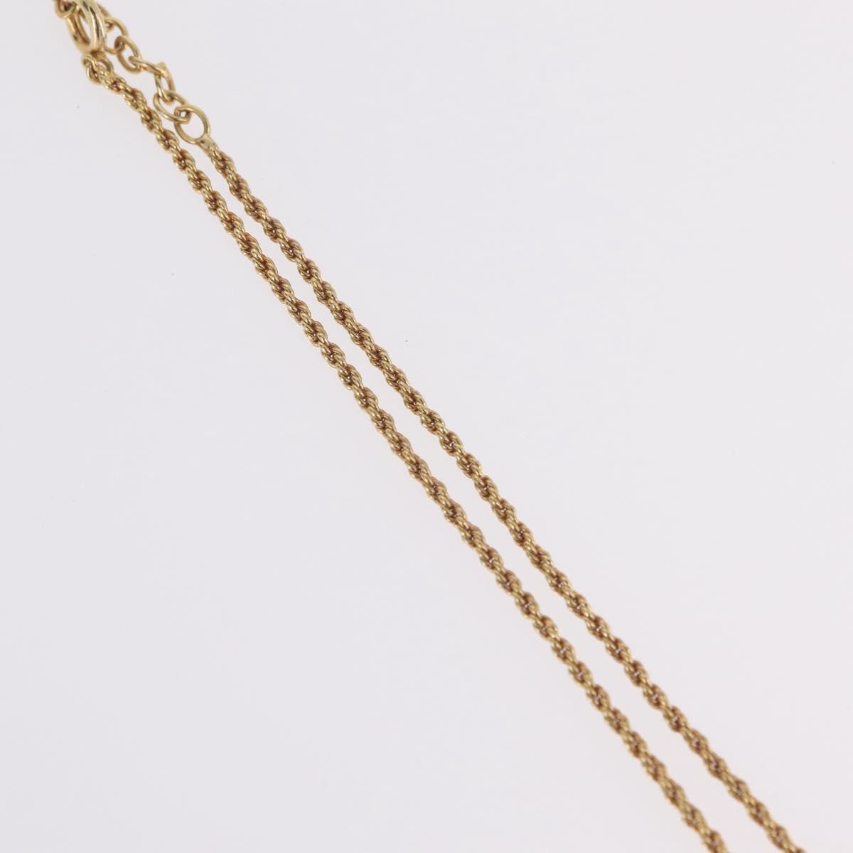 Christian Dior Vintage CD Heart Pendant Metal, Gold, Metal, Necklace