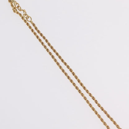 Christian Dior Vintage CD Heart Pendant Metal, Gold, Metal, Necklace