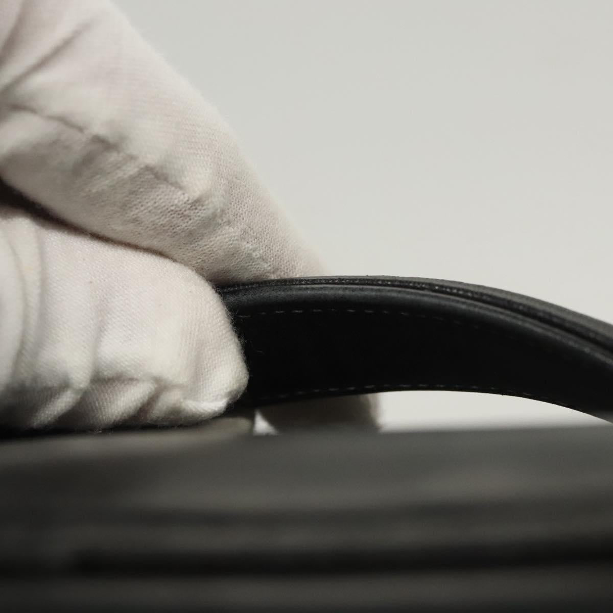 Chanel Vanity pouch Leather, BLACK, LEATHER, Handbag
