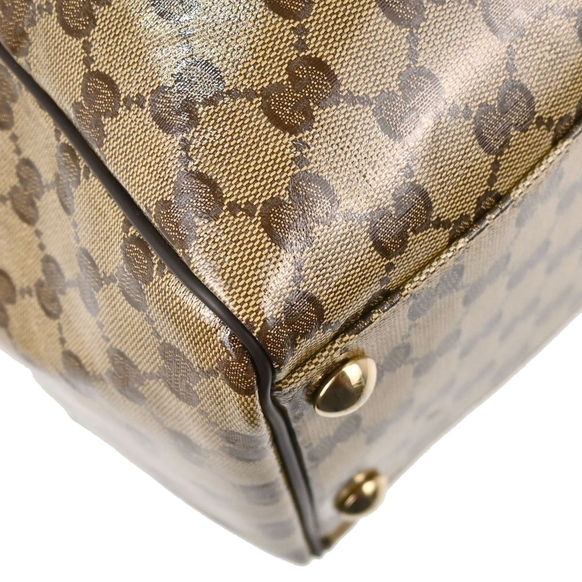 Gucci GG Top Handle GG Matelasse Leather, Beige, PVC, Tote Bag