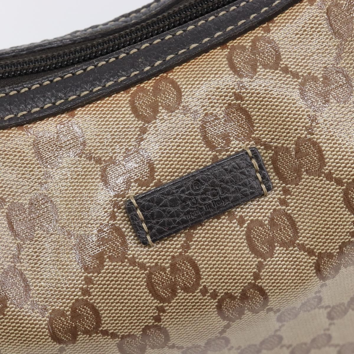 Gucci Nice Hobo Patent Canvas, Beige, Canvas, Shoulder Bag