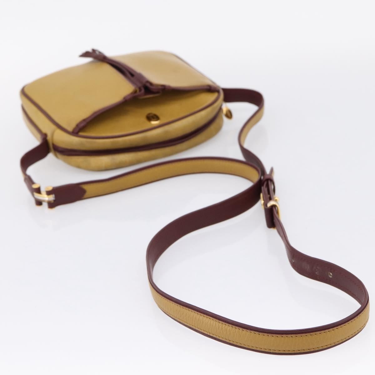 Cartier Tasseled Must de Cartier Leather, Beige, Leather, Shoulder Bag