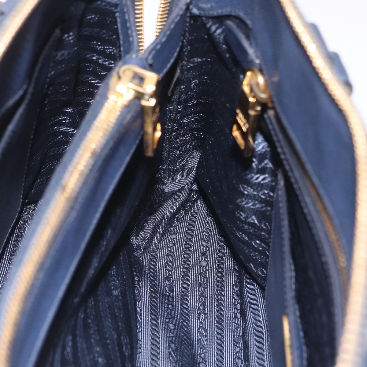 Prada Promenade Saffiano Leather, Navy, Leather, Handbag