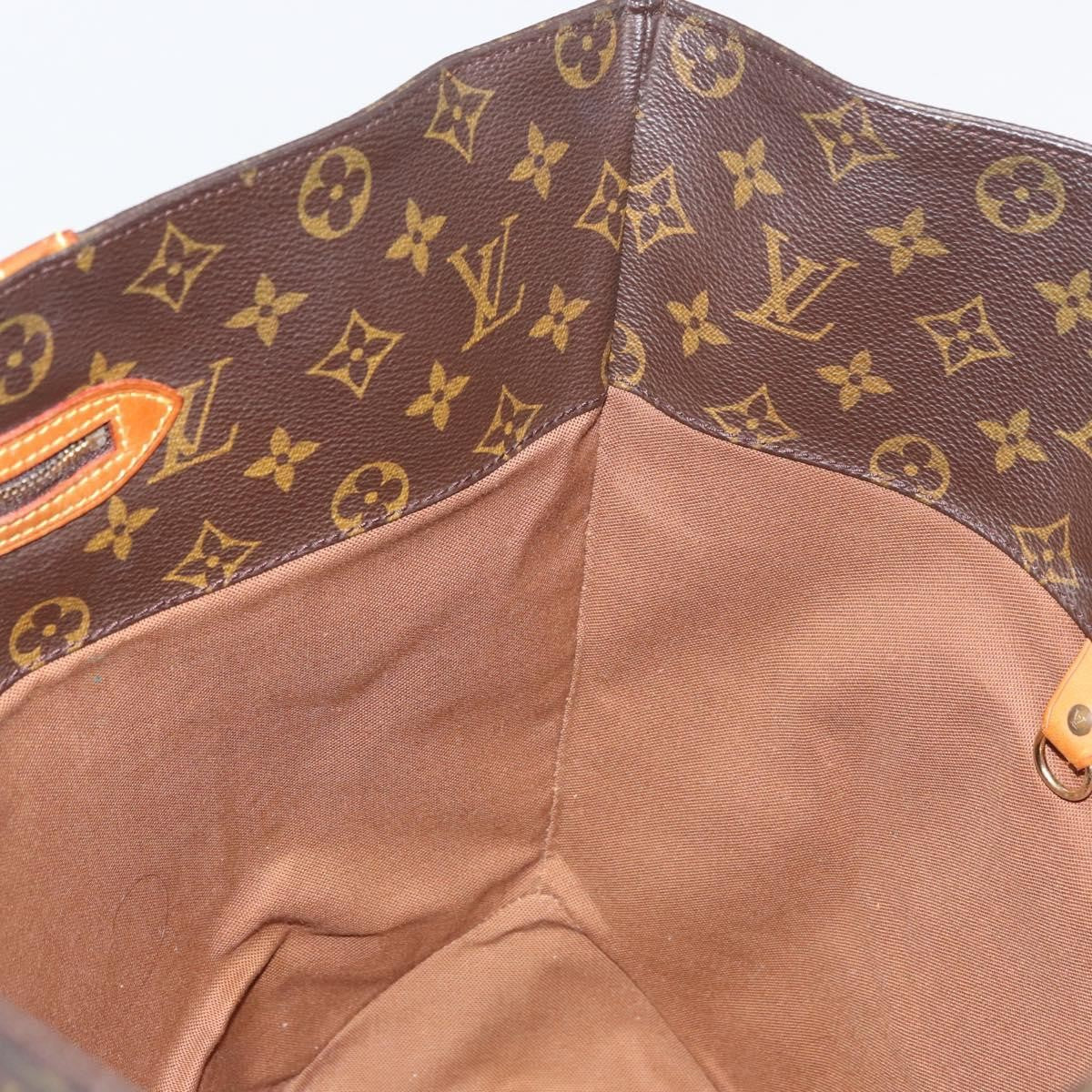 Louis Vuitton Shopping Sac Monogram Canvas, Brown, Canvas, Handbag