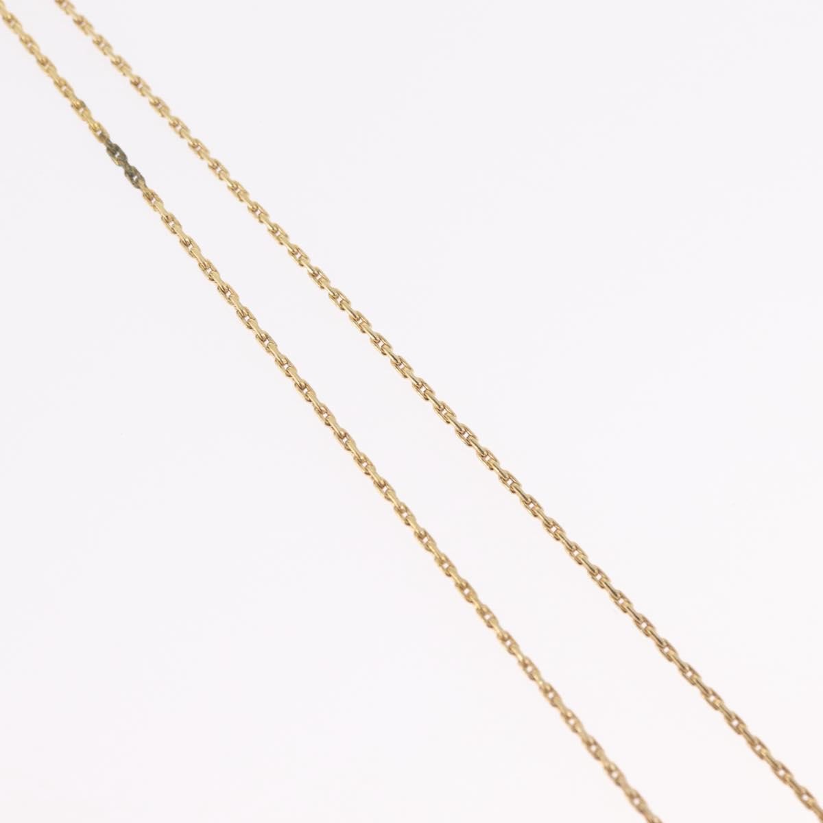 Christian Dior Logo Heart Pendant Metal, Gold, Metal, Necklace