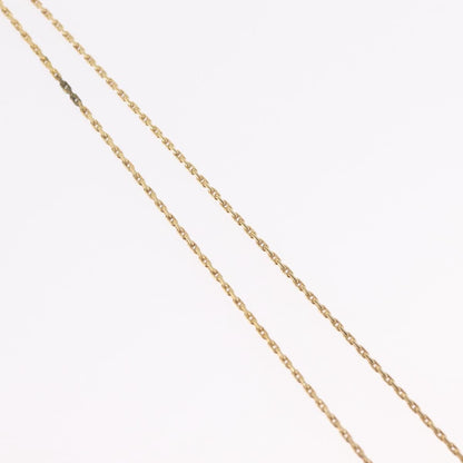 Christian Dior Logo Heart Pendant Metal, Gold, Metal, Necklace