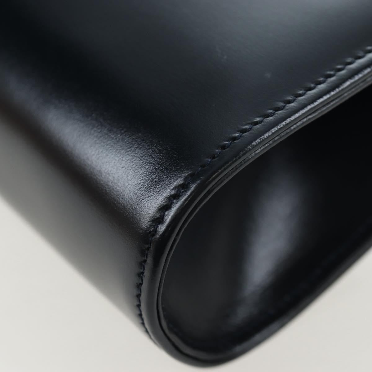Cartier Sapphire Line Leather, Navy, Leather, Shoulder Bag